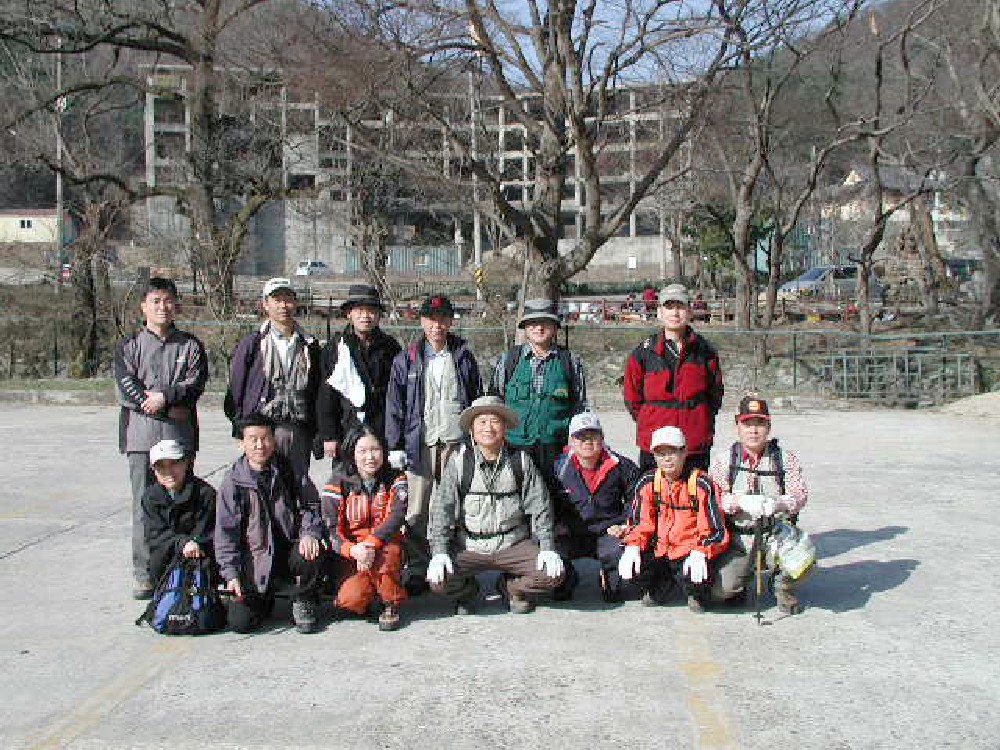 2004년 봄 한기대산악회 계룡산 등반